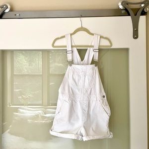 Topshop Moto Overalls in white